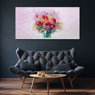 Tablou canvas Compoziție trandafir roz