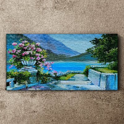 Tablou canvas Vedere romantică asupra lacului
