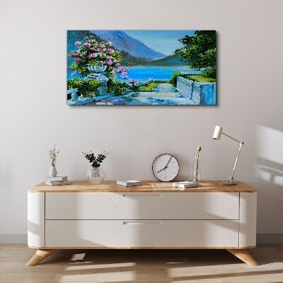 Tablou canvas Vedere romantică asupra lacului