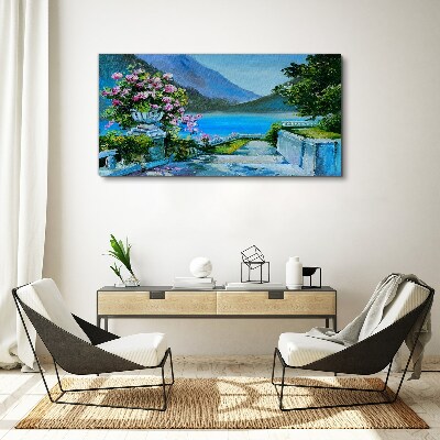 Tablou canvas Vedere romantică asupra lacului