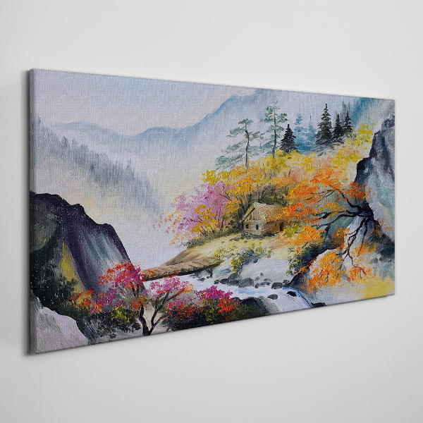 Tablou canvas Panorama montană de toamnă