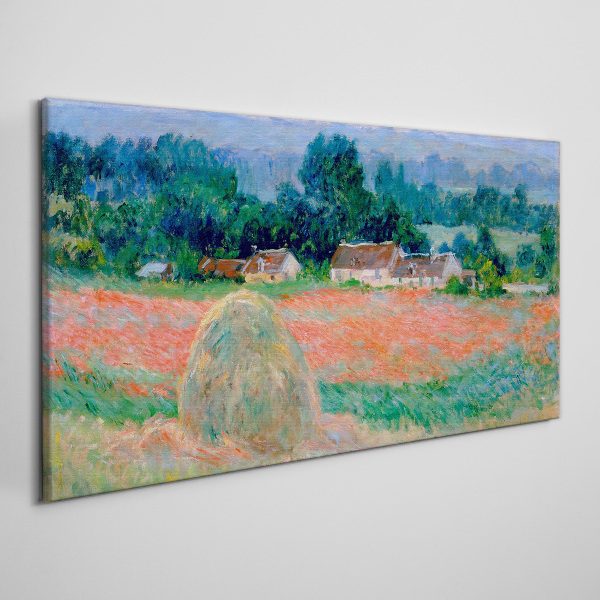 Tablou canvas Carul de fân la Giverny Claude Monet