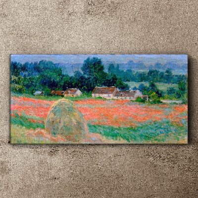 Tablou canvas Carul de fân la Giverny Claude Monet