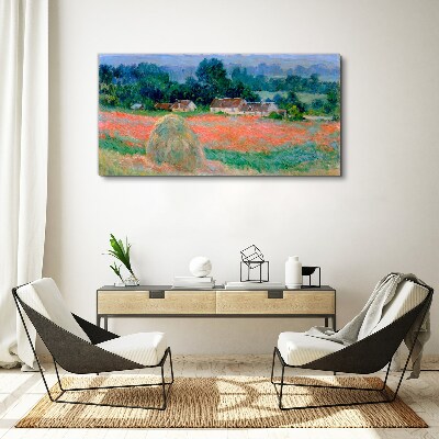 Tablou canvas Carul de fân la Giverny Claude Monet