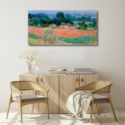 Tablou canvas Carul de fân la Giverny Claude Monet