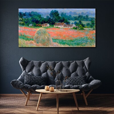 Tablou canvas Carul de fân la Giverny Claude Monet