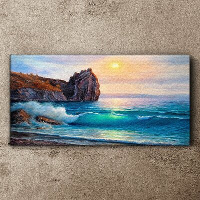 Tablou canvas Pictură Coasta Oceanului