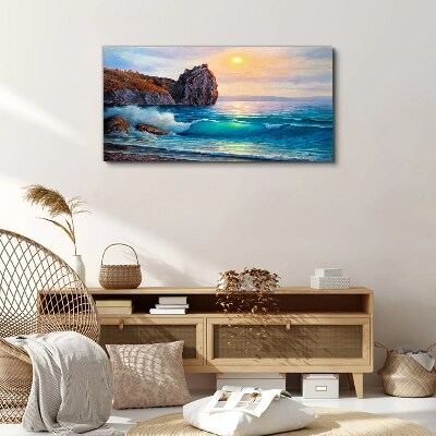 Tablou canvas Pictură Coasta Oceanului