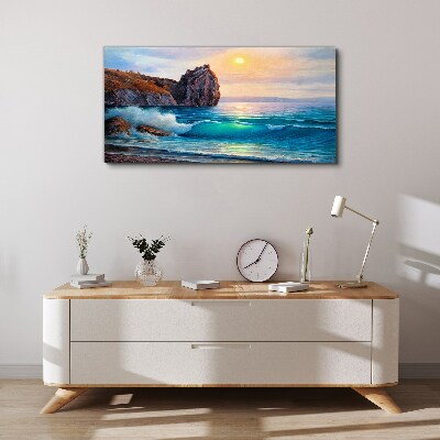 Tablou canvas Marea calmă la apus