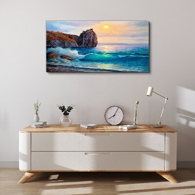 Tablou canvas Pictură Coasta Oceanului