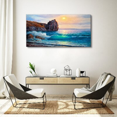 Tablou canvas Pictură Coasta Oceanului