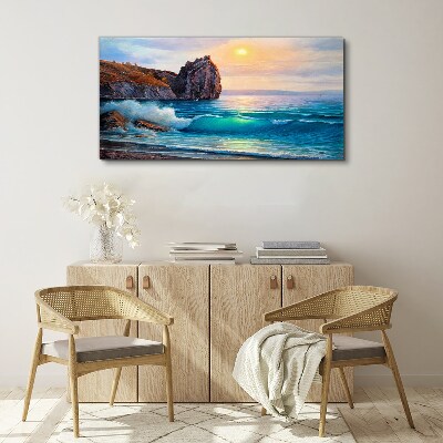 Tablou canvas Pictură Coasta Oceanului