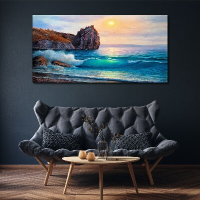 Tablou canvas Pictură Coasta Oceanului