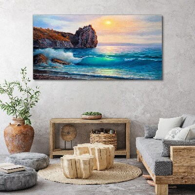 Tablou canvas Marea calmă la apus