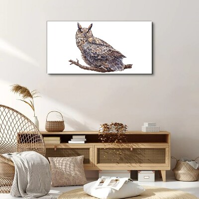 Tablou canvas Bufniță pe o ramură