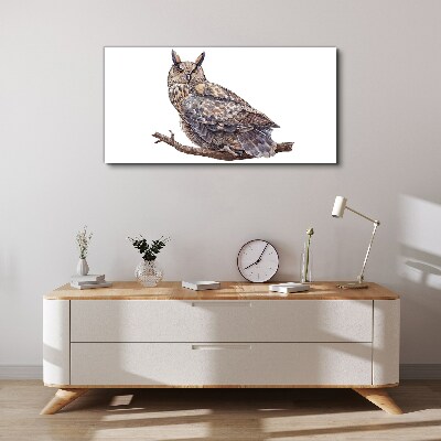 Tablou canvas Bufniță pe o ramură
