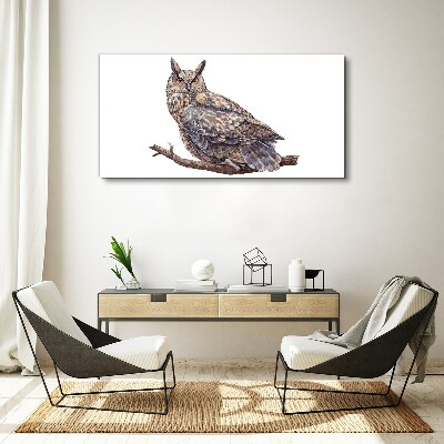Tablou canvas Bufniță pe o ramură