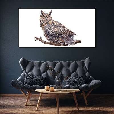 Tablou canvas Bufniță pe o ramură