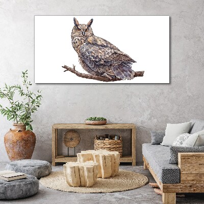 Tablou canvas Bufniță pe o ramură