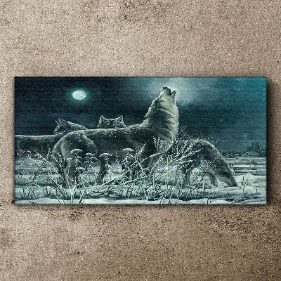 Tablou canvas Pictura Animale Lupi