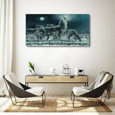 Tablou canvas Pictura Animale Lupi