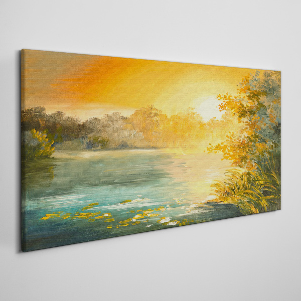 Tablou canvas Ora de aur pe râu