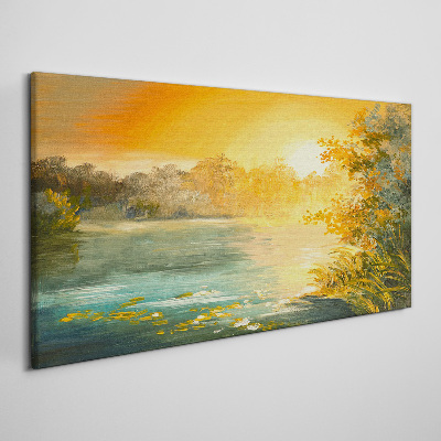 Tablou canvas Ora de aur pe râu