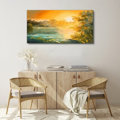 Tablou canvas Ora de aur pe râu