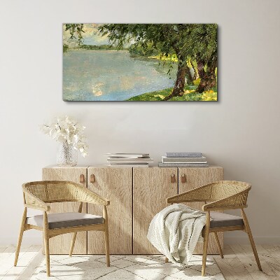 Tablou canvas Pace lângă râu