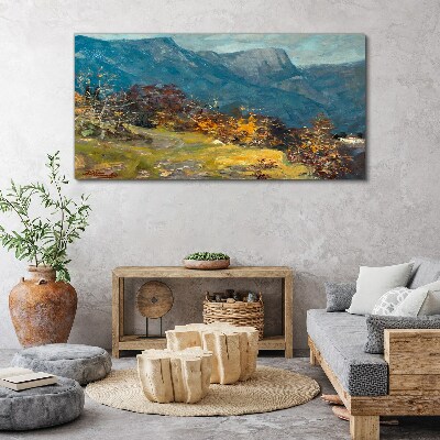Tablou canvas Peisaj montan în culori de toamnă