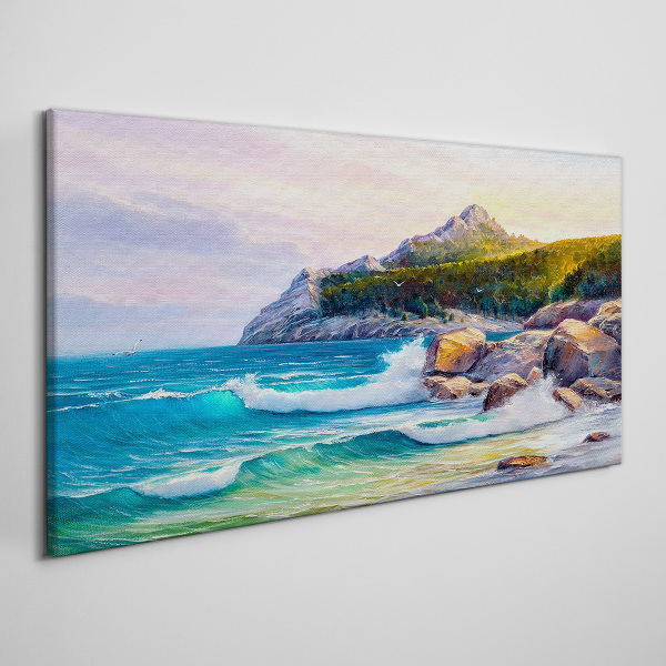 Tablou canvas Marea calmă la apus