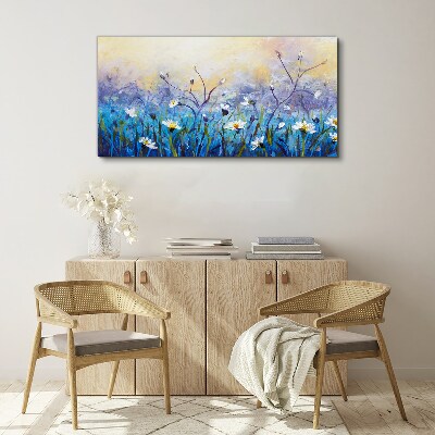 Tablou canvas Peisaj floral in culori pastelate