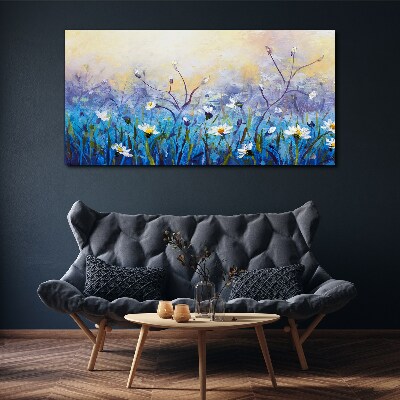 Tablou canvas Peisaj floral in culori pastelate