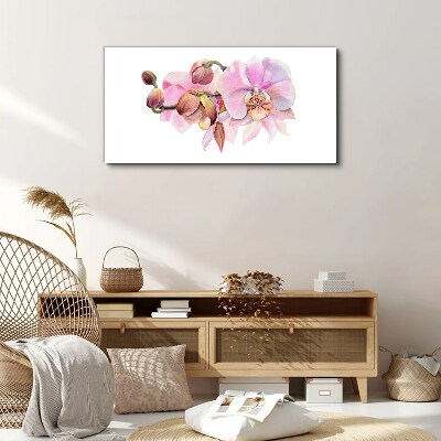 Tablou canvas Acuarela flori de orhidee