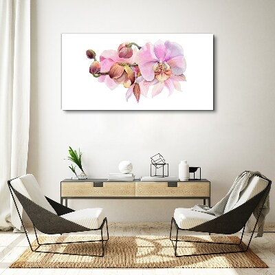 Tablou canvas Acuarela flori de orhidee