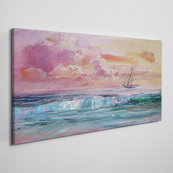 Tablou canvas Un apus linistit peste mare