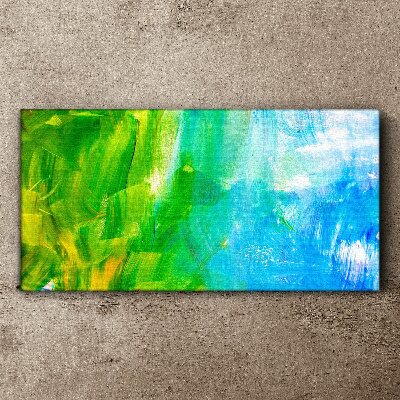 Tablou canvas Abstracția verde și albastră