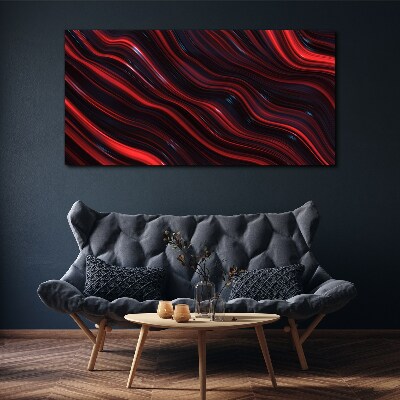Tablou canvas Valuri de roșu și bleumarin