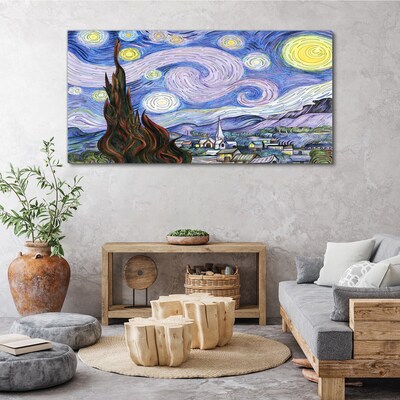 Tablou canvas Noapte înstelată peste oraș