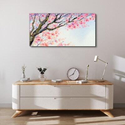 Tablou canvas Peisaj cu flori de primăvară