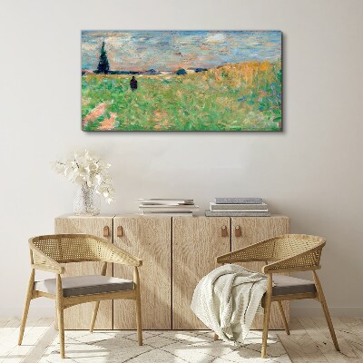 Tablou canvas O plimbare printre verdeață