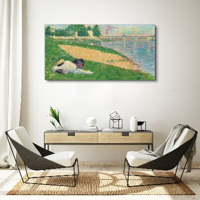 Tablou canvas Lenea de vară lângă apă