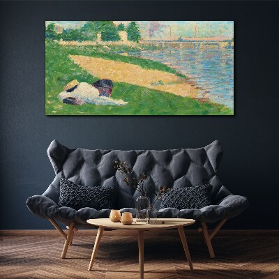 Tablou canvas Lenea de vară lângă apă