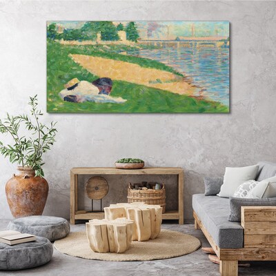 Tablou canvas Lenea de vară lângă apă