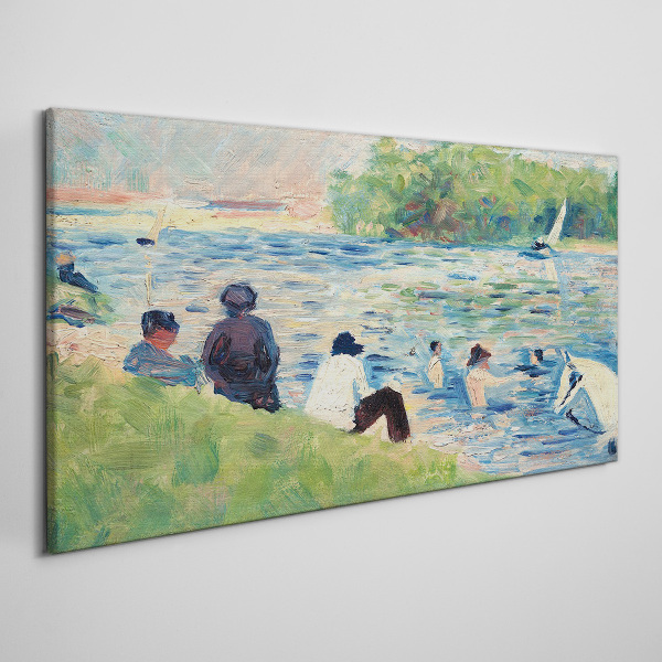 Tablou canvas O zi de vară pe râu