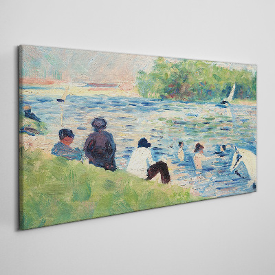 Tablou canvas O zi de vară pe râu