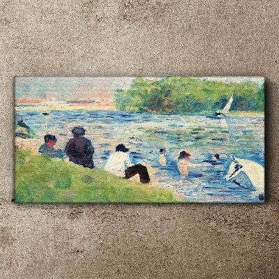 Tablou canvas O zi de vară pe râu