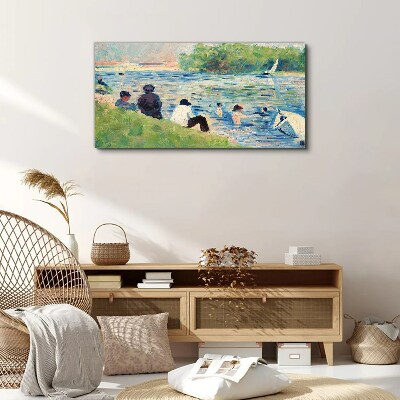 Tablou canvas O zi de vară pe râu