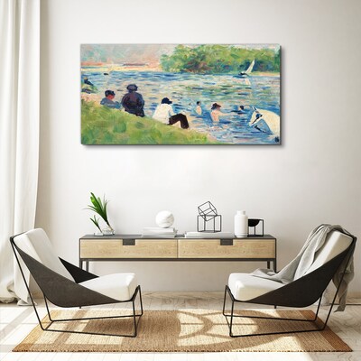 Tablou canvas O zi de vară pe râu