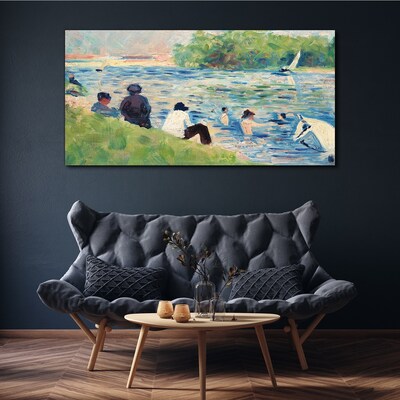 Tablou canvas O zi de vară pe râu